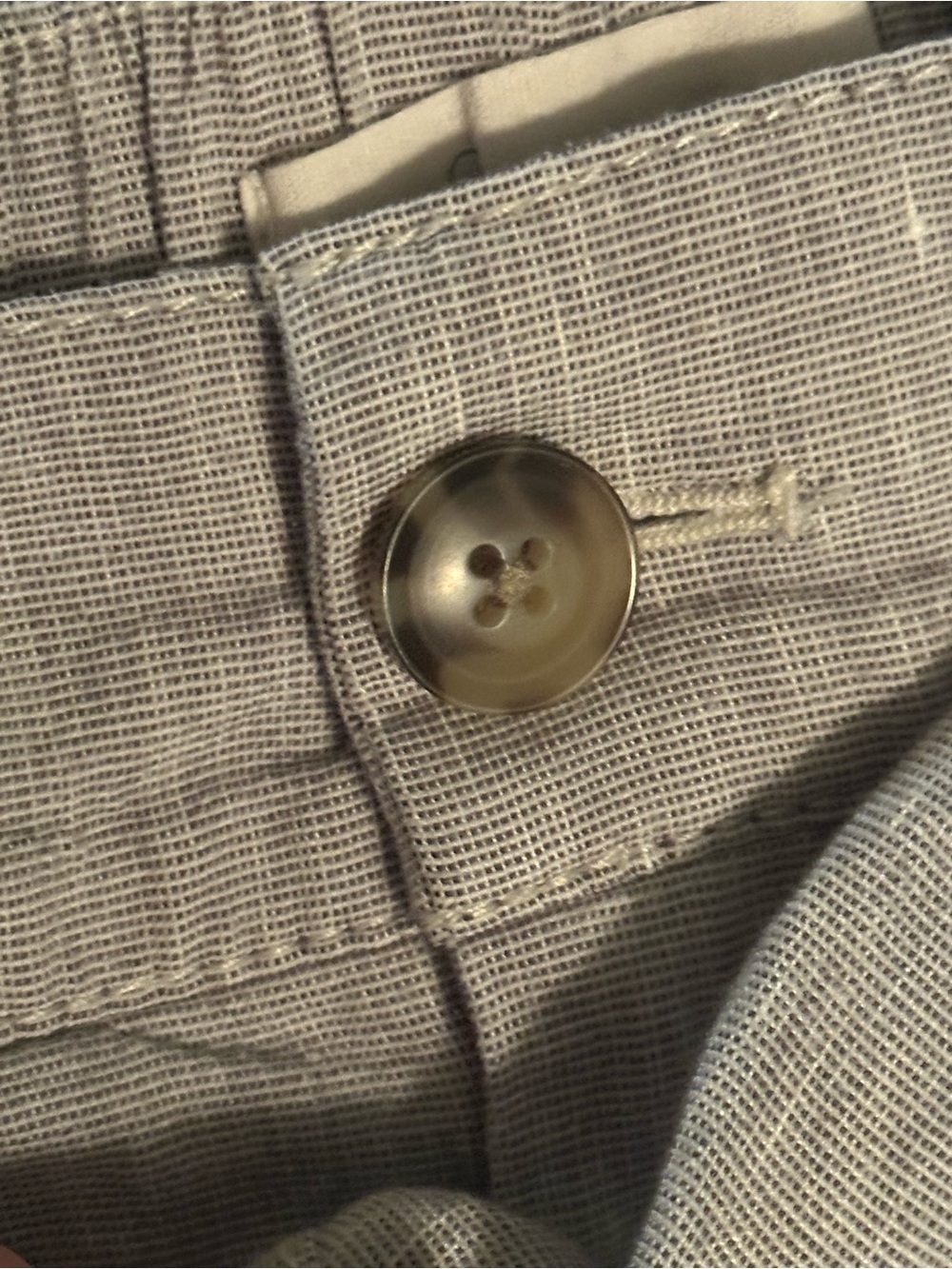 Lou & Grey for LOFT Linen Blend Pants XS Taupe Tie Waist Utility Pocket Trouser - Picture 8 of 10